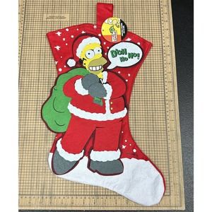 New The Simpsons Christmas Stocking Kurt Adler 2008 New Old Stock